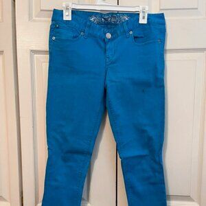 Express Jean Legging Teal Size 6